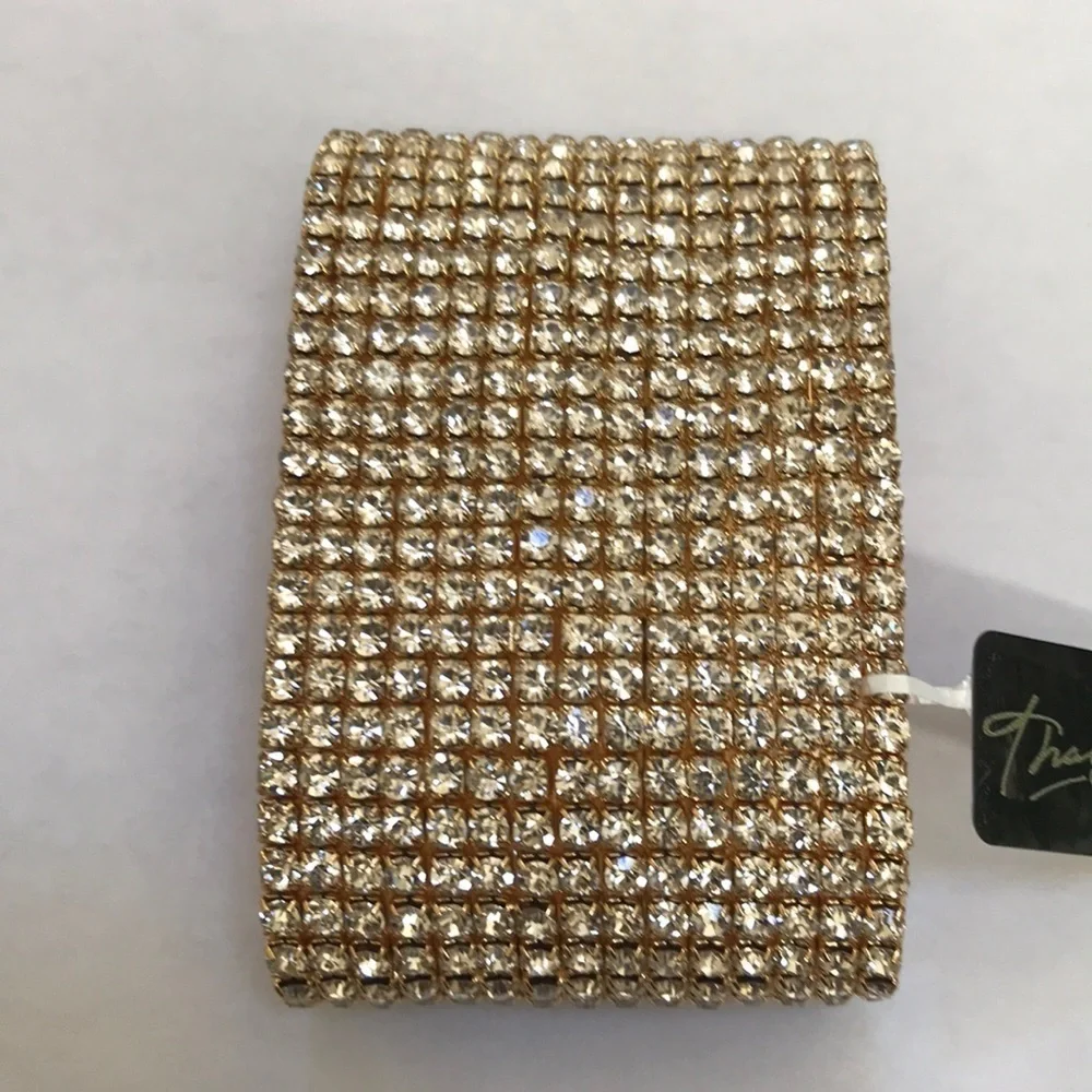 THALIA SODI gold rhinestone bracelet
